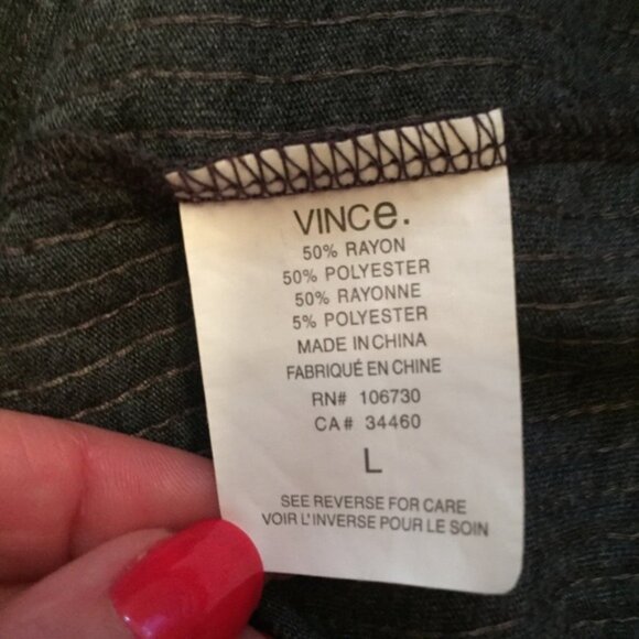 VINCE DRESS MINI GRAY SEQUIN SHIFT SLEEVELESS SCOOP NECK Size L - Picture 8 of 8